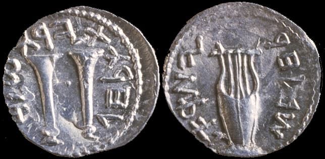 judea-during-the-bar-kokhba-revolt-132-135 CE (specific year varies by coin, e.g., Year 1, Year 2, Year 3/For the Freedom of Jerusalem)-item